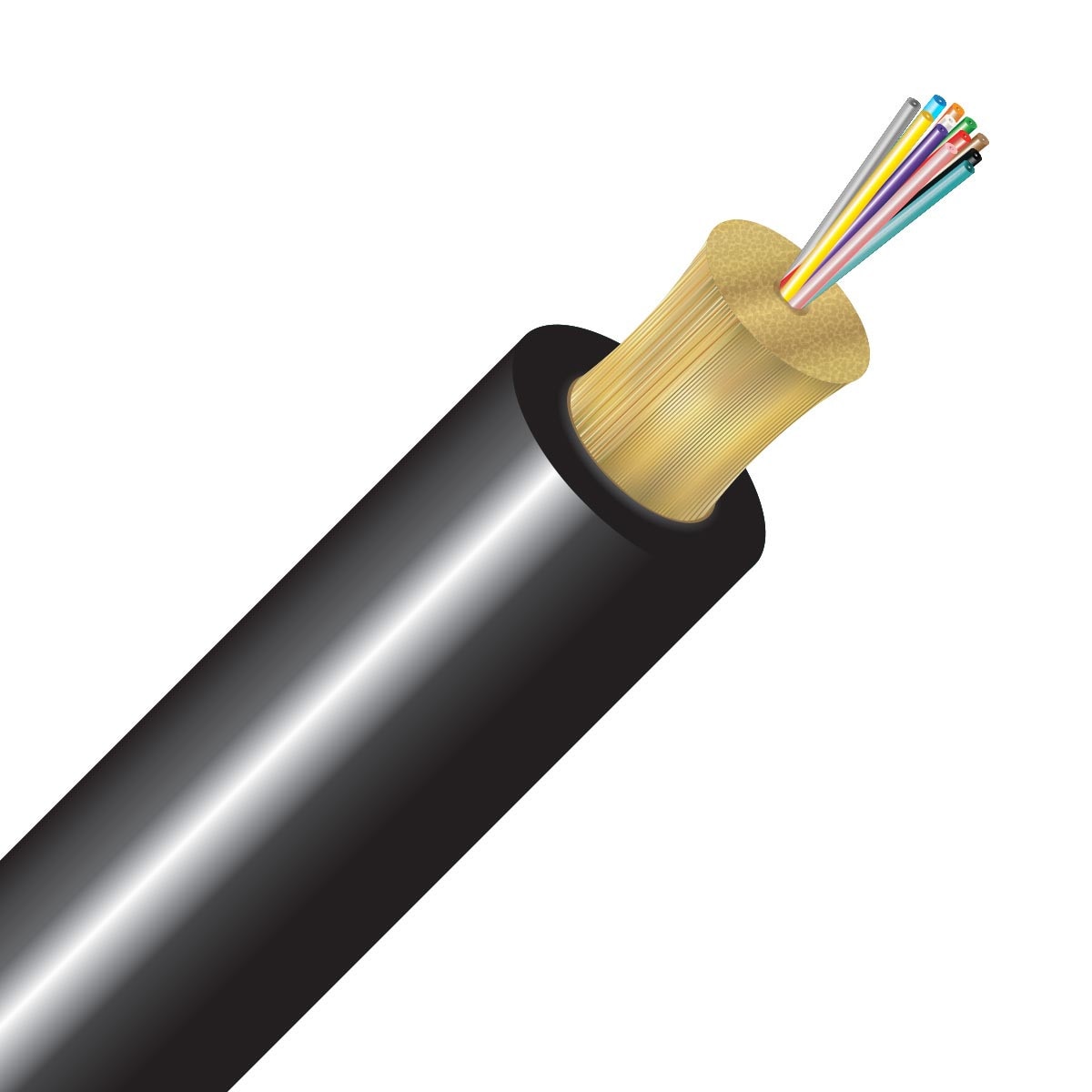 Cleerline 12D50125MOM3P-BK 12 Strand SSF™ Micro-Distribution LT, Black Plenum I/O, 50/125, OM3 Per 1000ft Spool