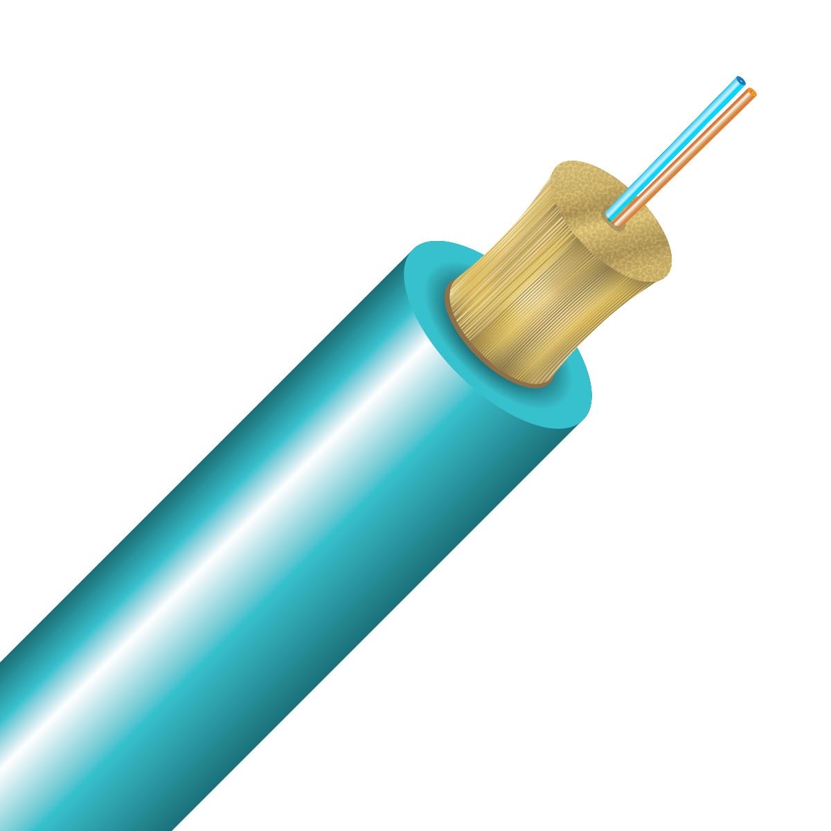 Cleerline 2D50125MOM3P 2 Strand SSF™ Micro-Distribution LT, Plenum I/O, 50/125, OM3 Per 1000ft Spool