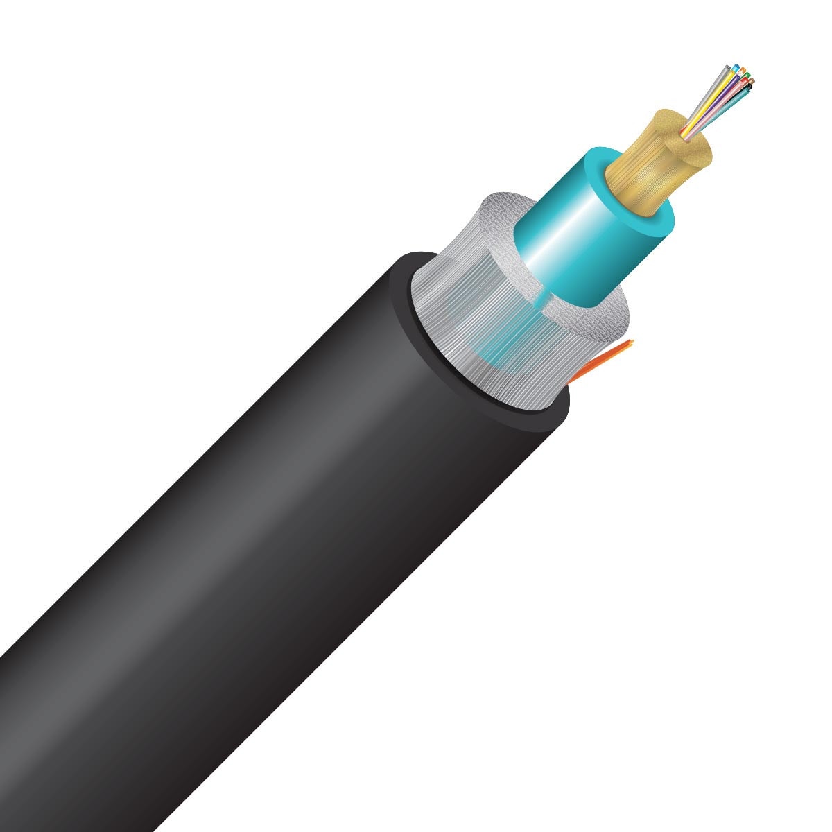 Cleerline 12RMD50125OM3R-B 12 Strand SSF™ Rugged Micro-Distribution LT, Riser I/O, 50/125, OM3 Per FT