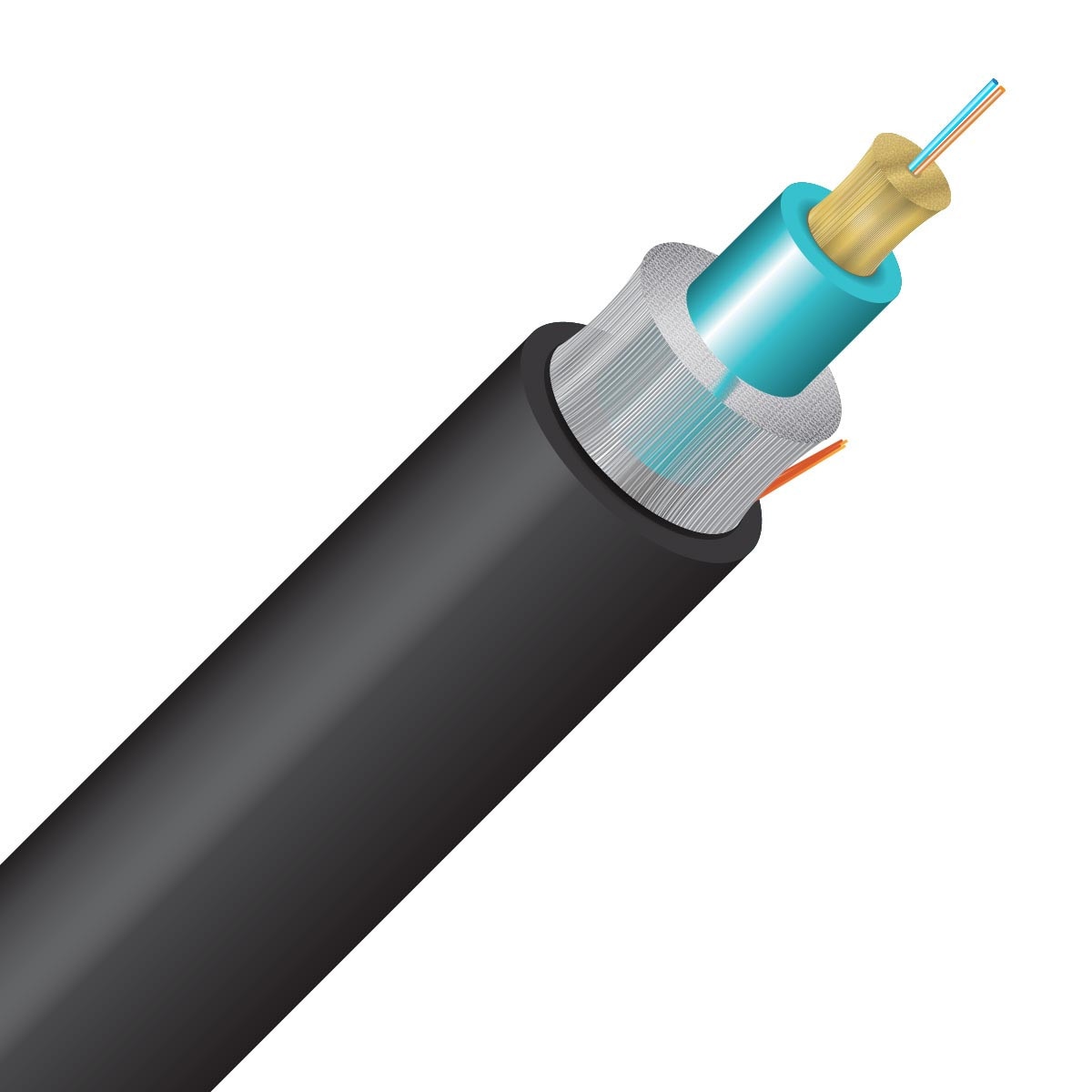 Cleerline 2RMD50125OM3R 2 Strand SSF™ Rugged Micro-Distribution LT, Riser I/O, 50/125, OM3 Per 1000ft Spool