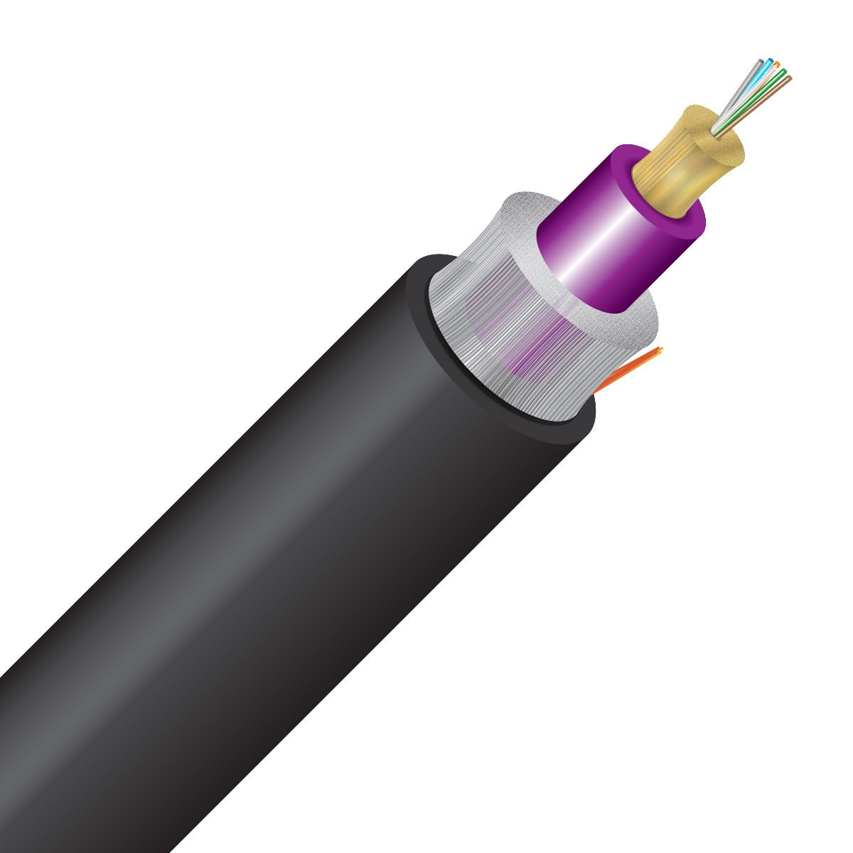 Cleerline 6RMD50125OM4R-B 6 Strand SSF™ Rugged Micro-Distribution LT, Riser I/O, 5/125, OM4 Per FT