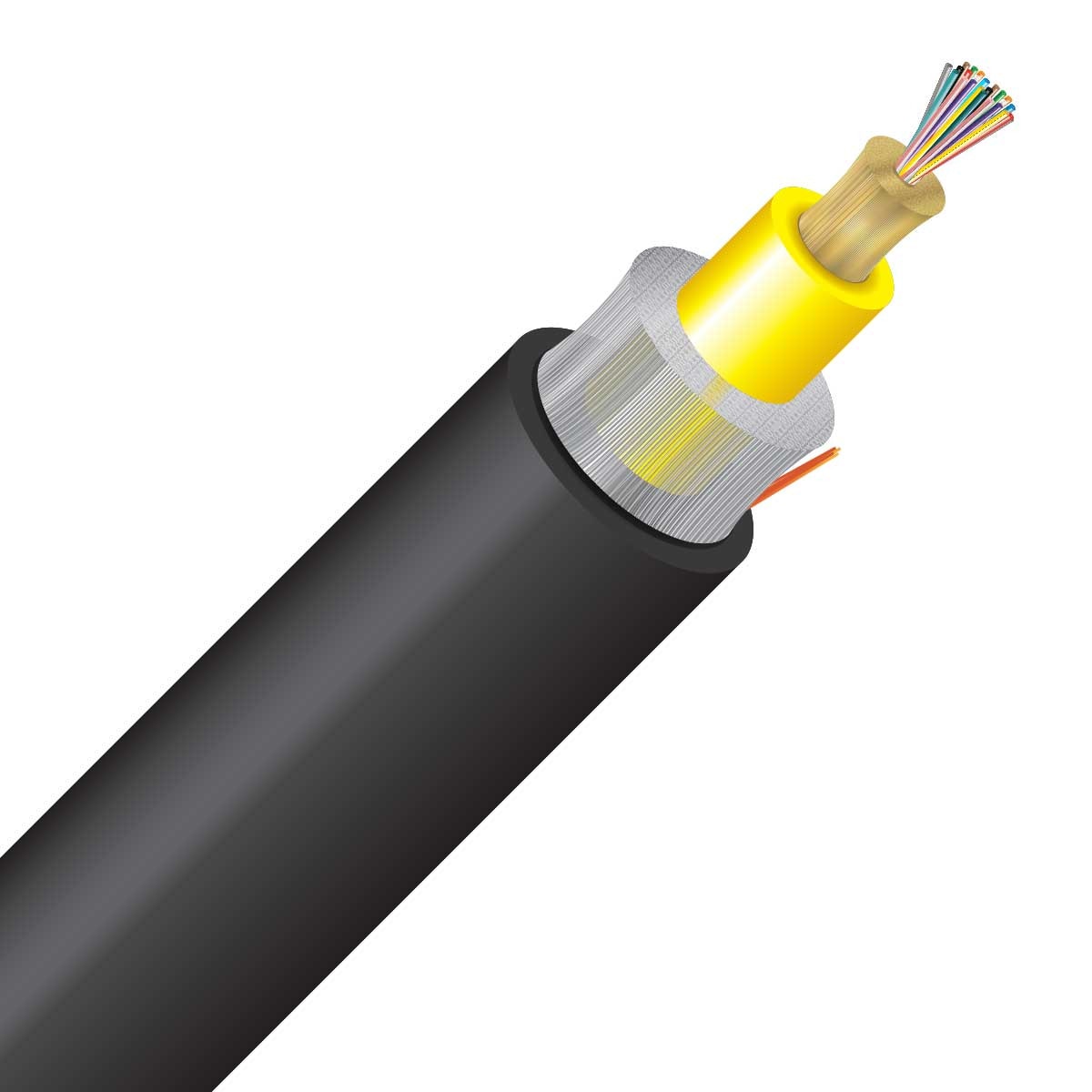 Cleerline 24RMD9125OS2R-B 24 Strand SSF™ Rugged Micro-Distribution LT, Riser I/O, 9/125, G657 A2/B2 OS2 Per FT
