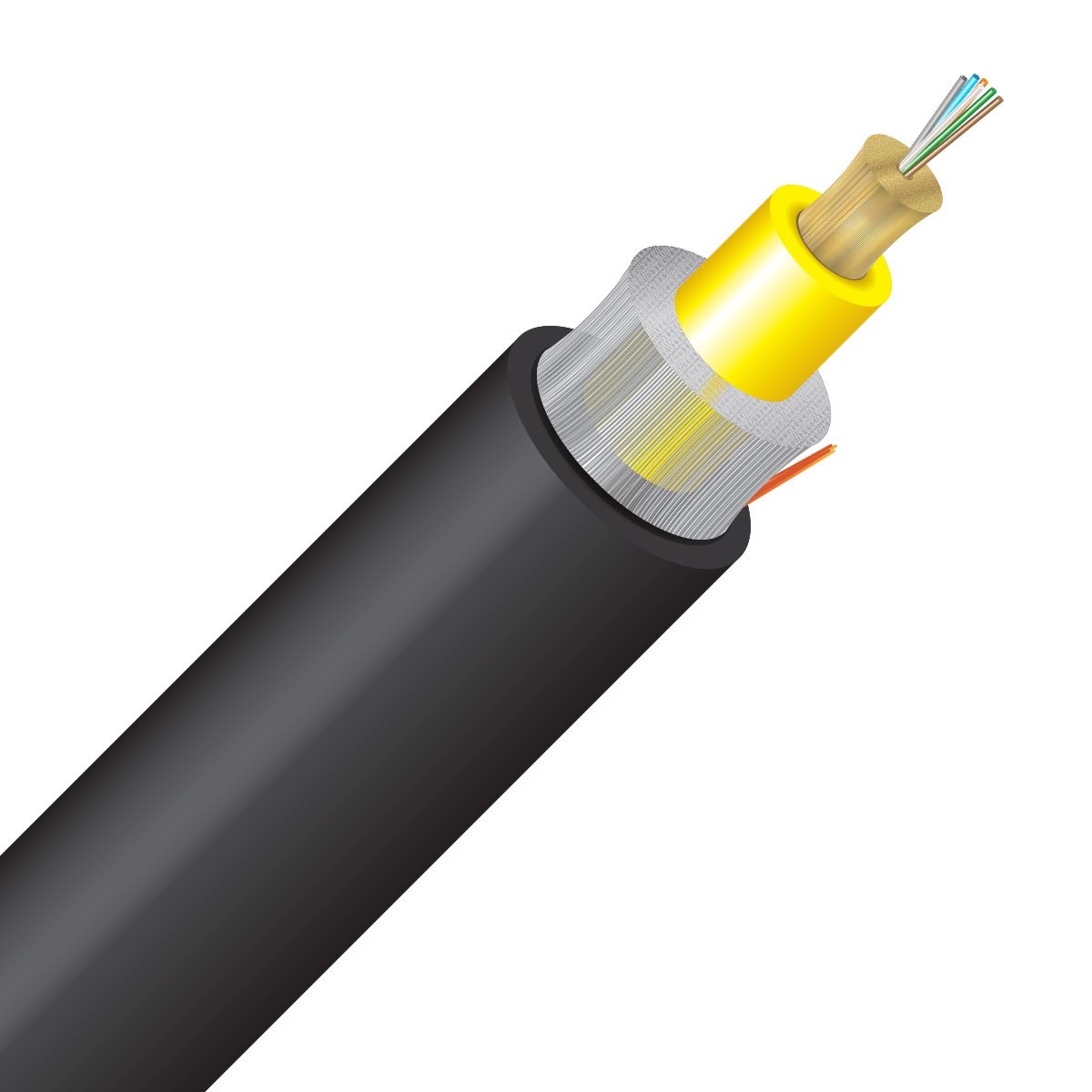 Cleerline 6RMD9125OS2R 6 Strand SSF™ Rugged Micro-Distribution LT, Riser I/O, 9/125, G657 A2/B2 OS2 Per 1000ft Spool