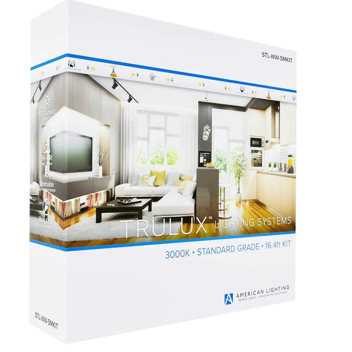 Proluxe PLX-STL-WW-5MKIT 16.4FT TRULUX KIT STANDARD 3000K, 2.7W PER FT, 24V,INCL: WIRE, CONNECTIONS, DRIVE