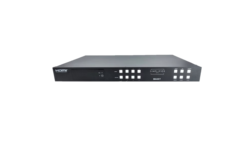 Simplified M44KT Scaling HDBaseT 4x4 HDMI Matrix Kit over CAT5e/6/7 cable