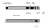 Ubiquiti USW-16-POE Standard 16 PoE (42W)