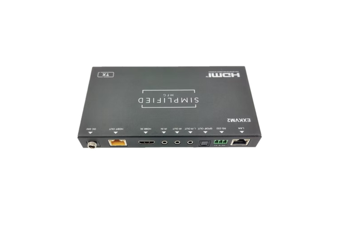 Simplified EXKVM2 Full featured 4K HDMI 2.0 (18Gbps) Extender over Cat6A/6 cable