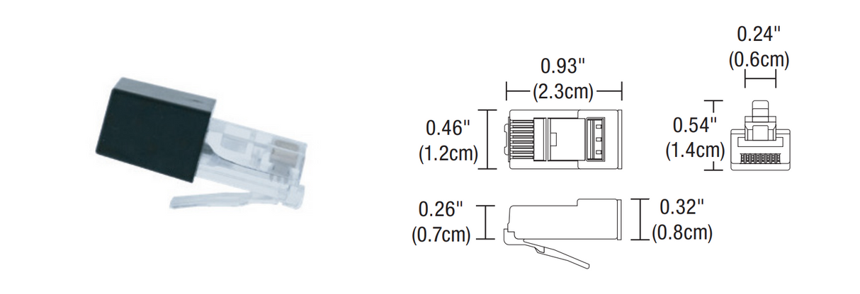 PureEdge RJ45T-DMX Terminator Resistor For RJ45 Connection