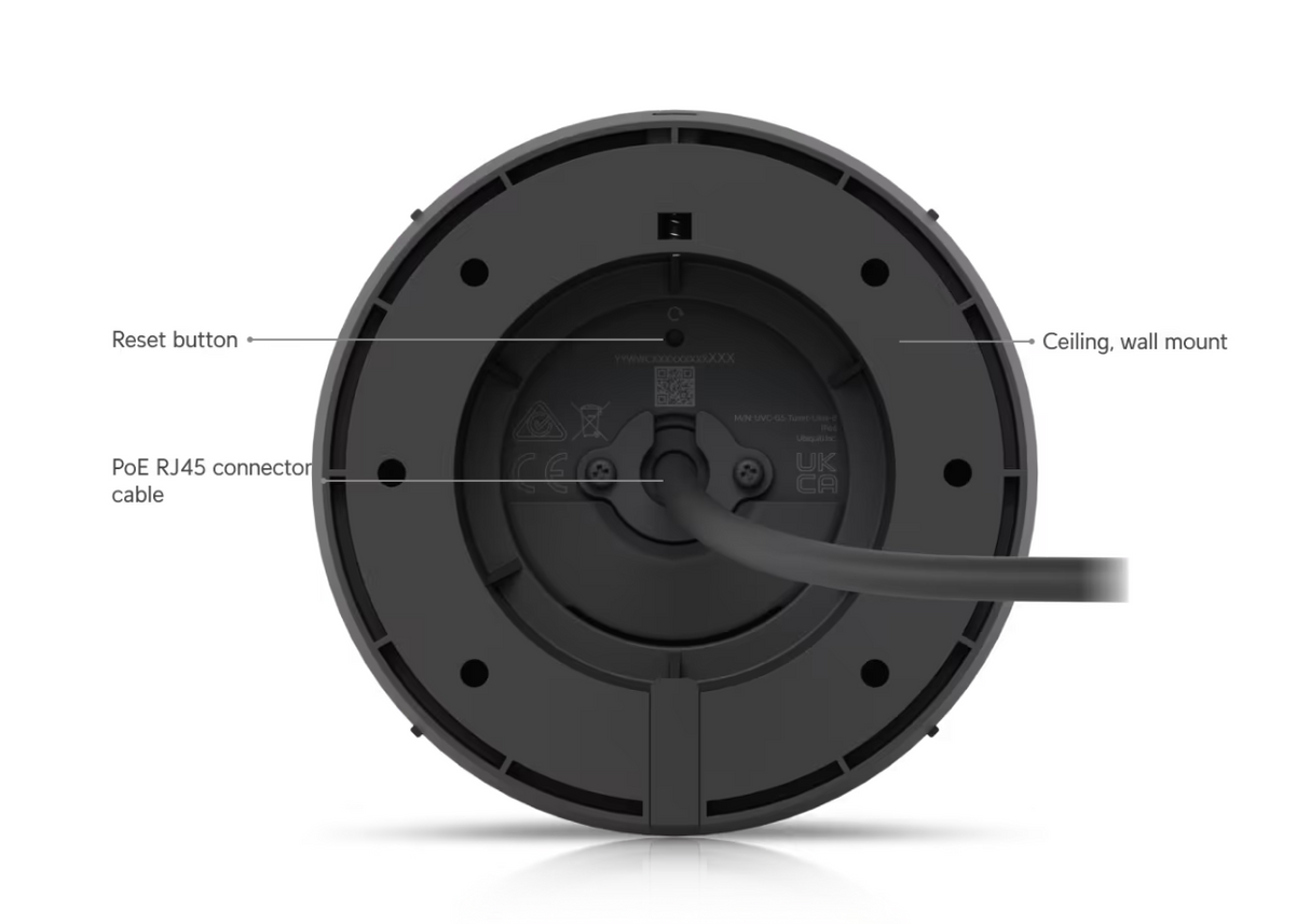 Ubiquiti UVC-G5-Turret-Ultra UniFi Video Camera G5 Turret Ultra Black