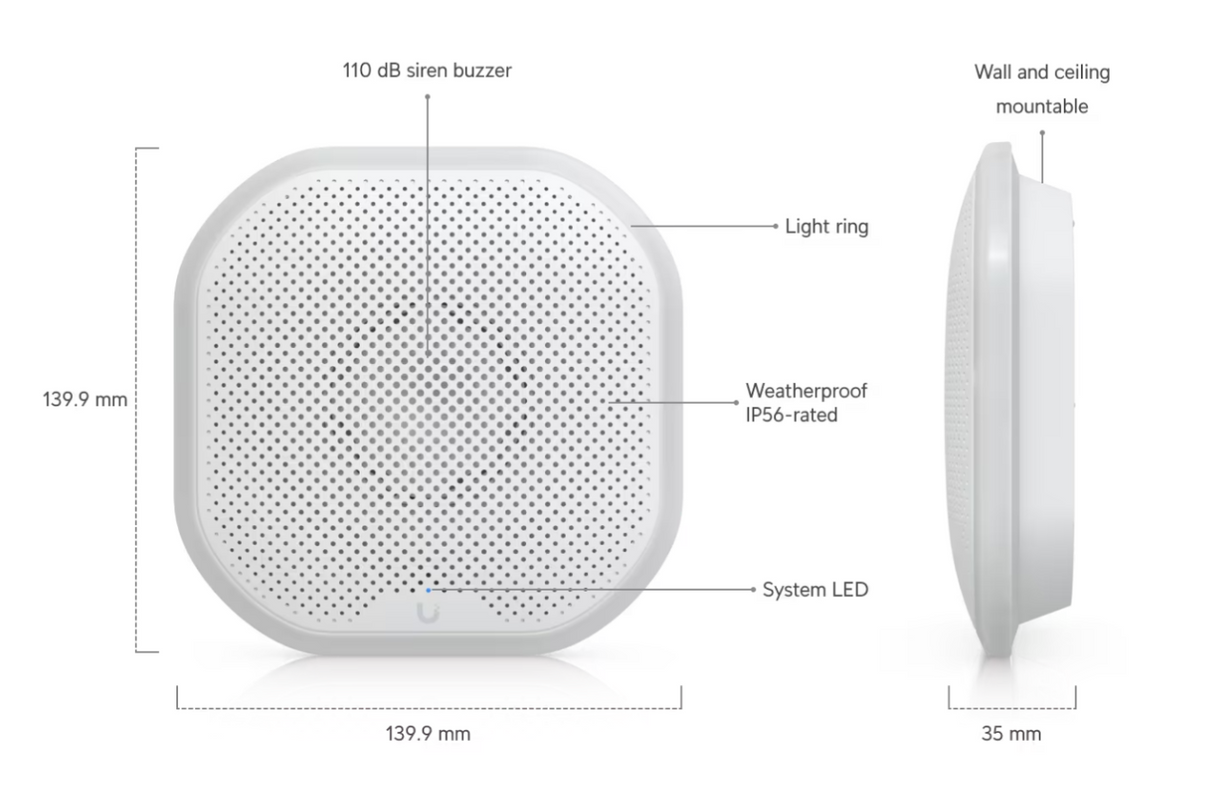 Ubiquiti UP-Siren-PoE Siren PoE