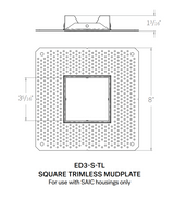 CSL 3" Eco-Downlight Mudplate (3" Trimless Reflector Required)