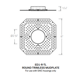 CSL 1" Eco-Downlight Mudplate (1" Trimless Reflector Required)