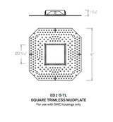 CSL 1" Eco-Downlight Mudplate (1" Trimless Reflector Required)