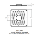 CSL 1" Eco-Downlight Mudplate (1" Trimless Reflector Required)