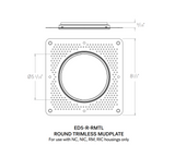 CSL 5" Eco-Downlight Mudplate (5" Trimless Reflector Required)