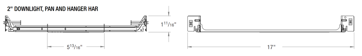 CSL GSD-2-PAN Pan and Hanger Bar for 2" Remodeler