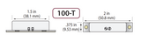 GRI 100-T-W 2” Miniature Surface Mount Switch Set, Each