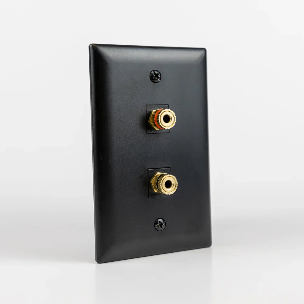 Speaker Snap SSKPB2 Keystone Insert Binding Posts 1 Pairs / 2 Pieces (Black)