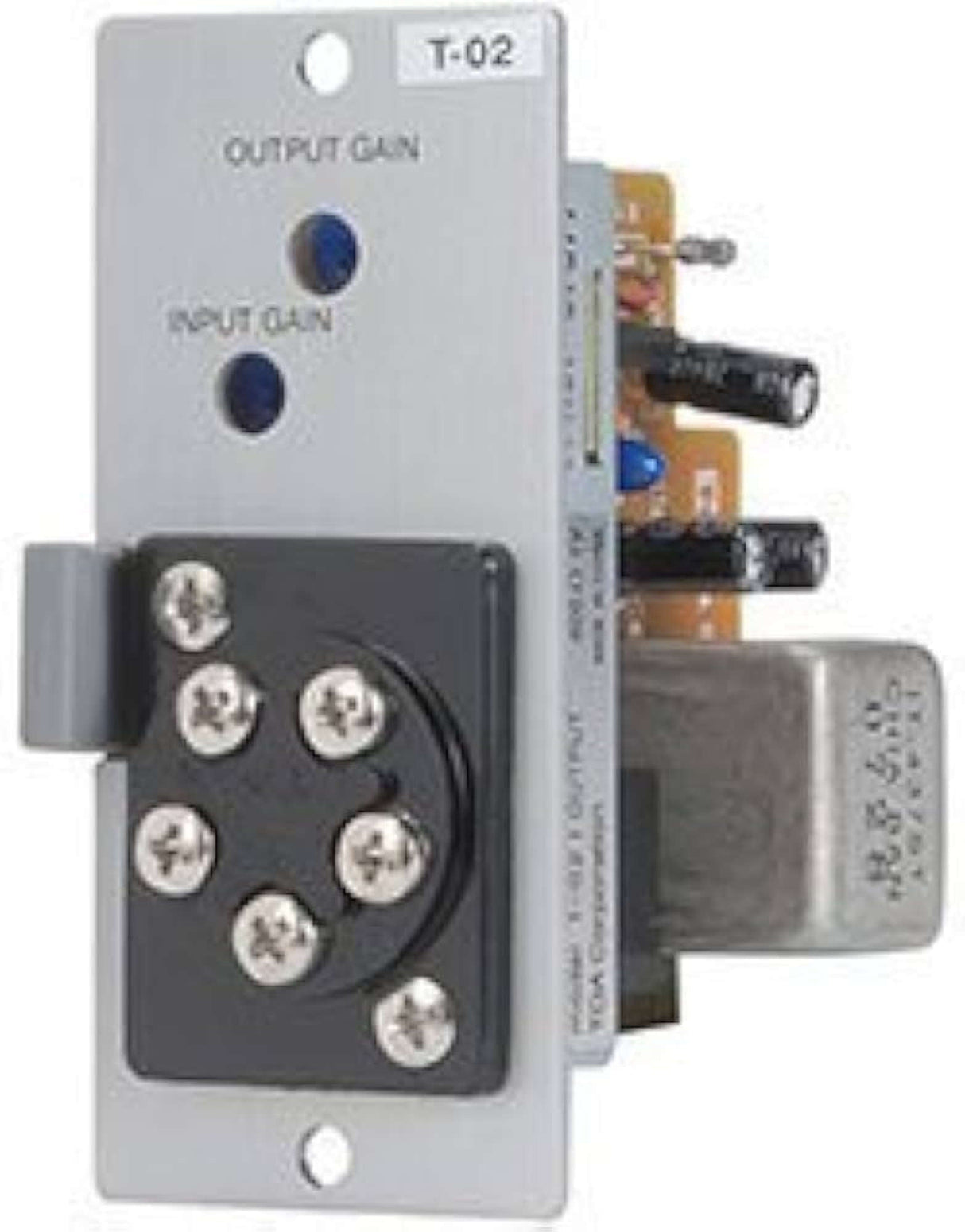 TOA T-02S Line Input Module for Music-On-Hold Unbalanced. 220KΩ Input 600Ω Bal