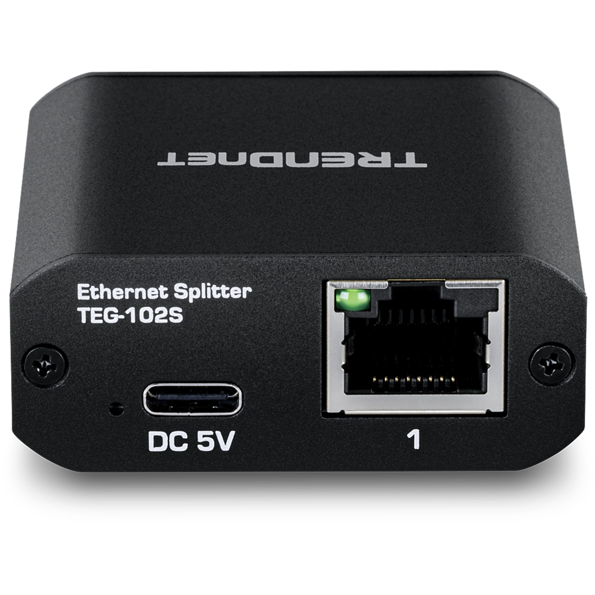 TRENDnet TEG-102S 2-Port Gigabit Splitter with USB Type C Power