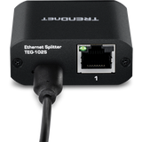 TRENDnet TEG-102S 2-Port Gigabit Splitter with USB Type C Power