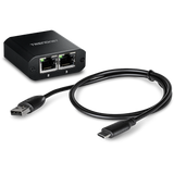 TRENDnet TEG-102S 2-Port Gigabit Splitter with USB Type C Power