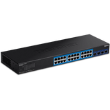 TRENDnet TEG-30284 28-Port Gigabit Web Smart Switch with 10G SFP+ slots