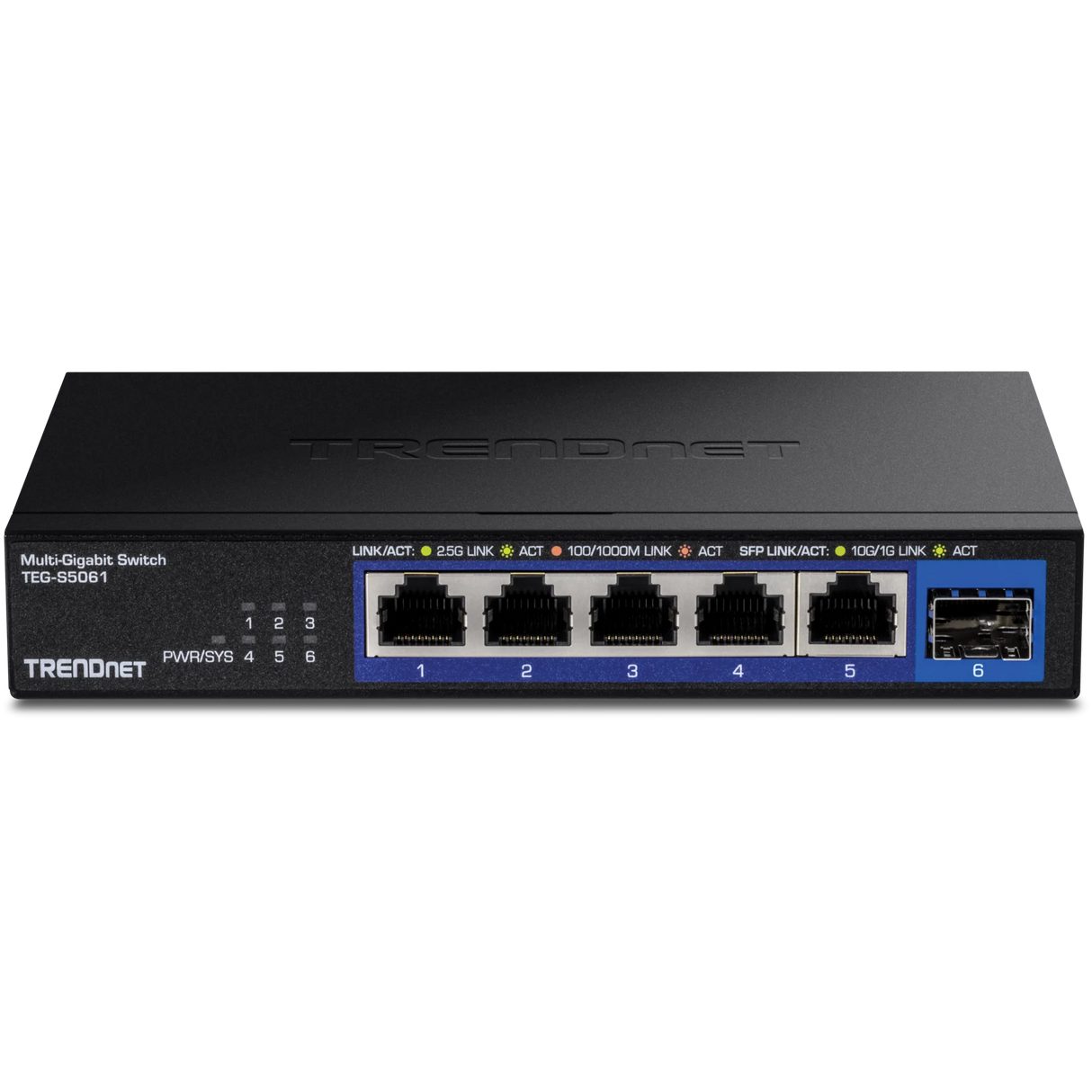 TRENDnet TEG-S5061 6-Port 2.5G Unmanaged Switch with 10G SFP+ Port