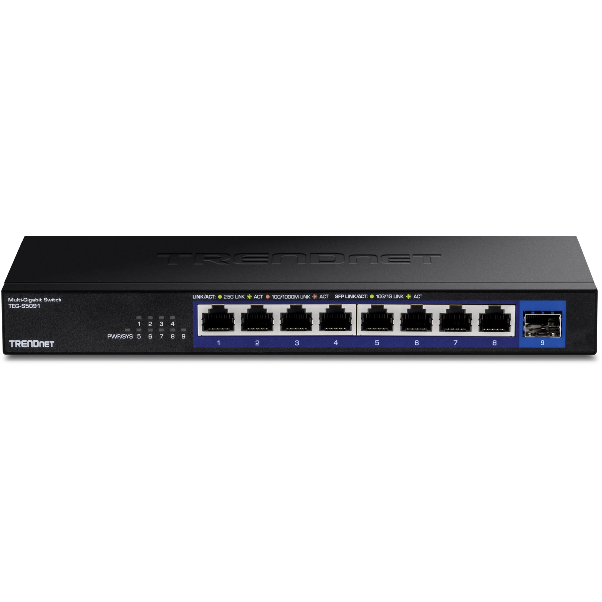TRENDnet TEG-S5091 9-Port 2.5G Unmanaged Switch with 10G SFP+ Port