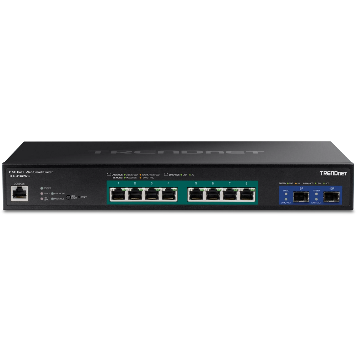 TRENDnet TPE-3102WS 10-Port Multi-Gig Web Smart PoE+ Switch