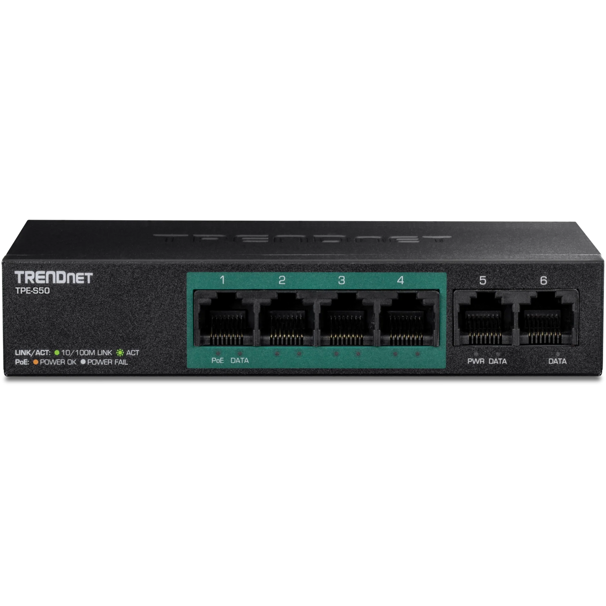 TRENDnet TPE-S50 6-Port Fast Ethernet PoE+ Switch