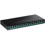 TRENDnet TPE-TG161H 16-Port Gigabit PoE+ Switch, 120W PoE Budget