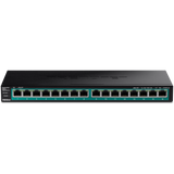 TRENDnet TPE-TG161H 16-Port Gigabit PoE+ Switch, 120W PoE Budget