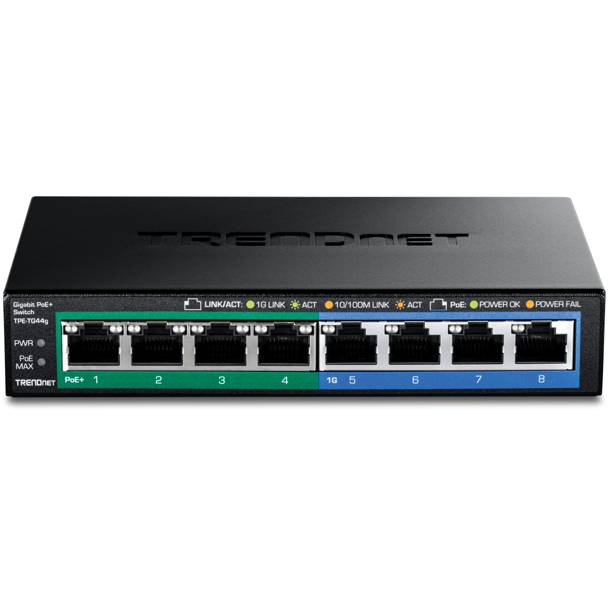 TRENDnet TPE-TG44g 8-Port Gigabit PoE+ Switch