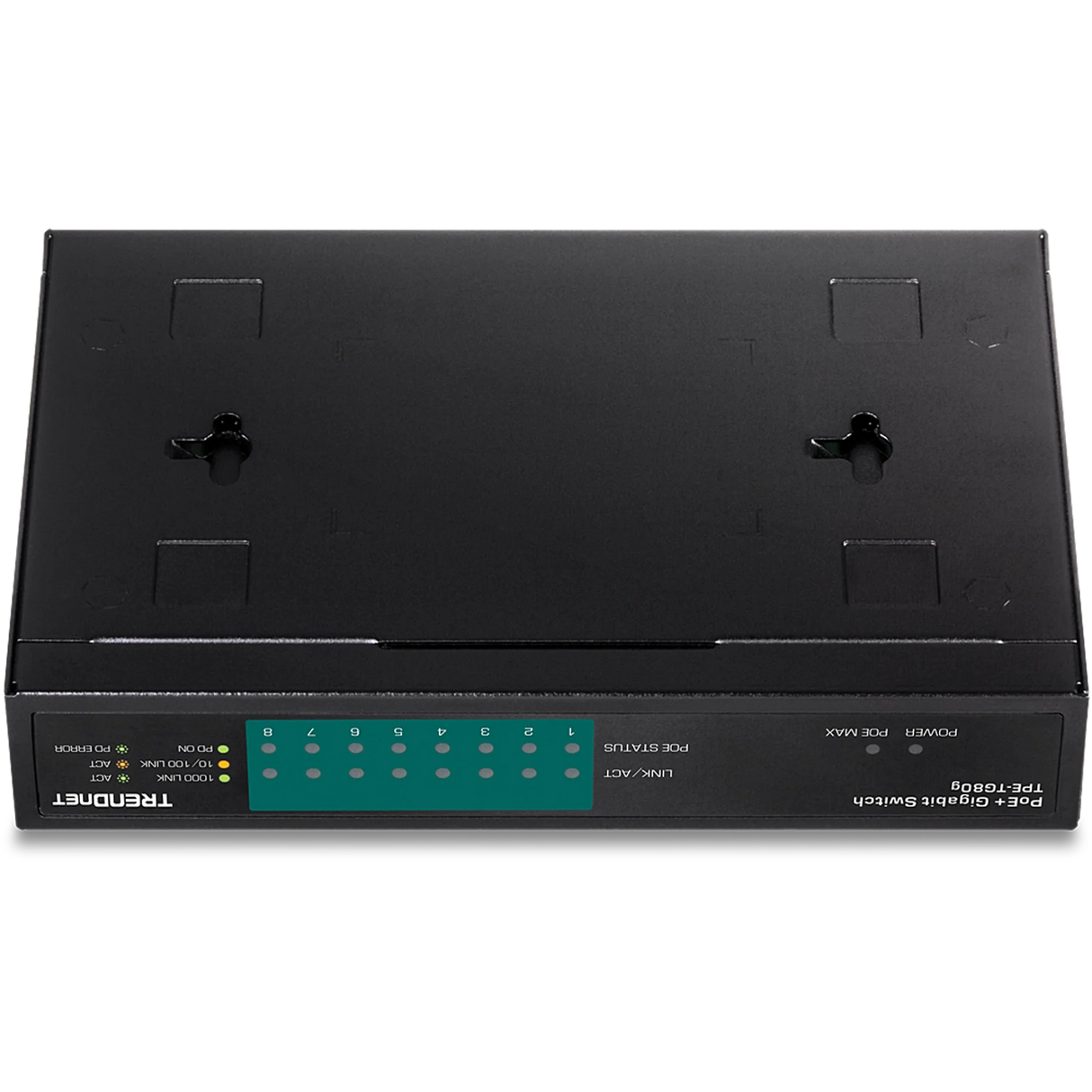 TRENDnet TPE-TG80g 8-port Gigabit GREENnet PoE+ Switch, 123W PoE Budget