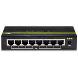 TRENDnet TPE-TG82G 8-Port Gigabit PoE+ Switch, 61W PoE Budget