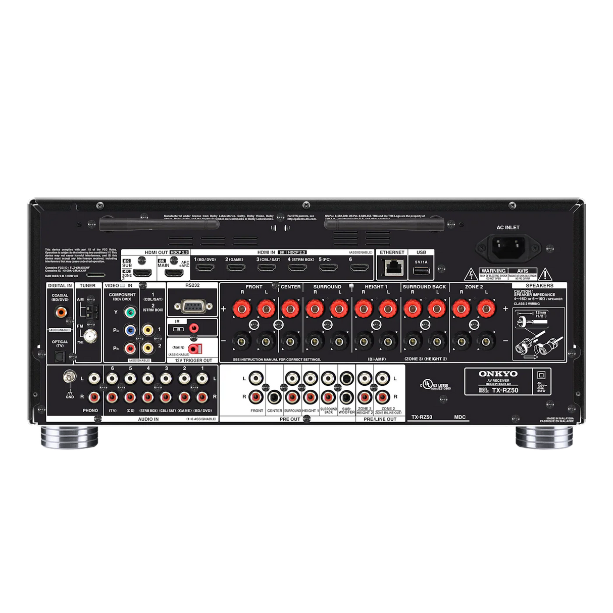 Onkyo TX-RZ50 9.2 Channel AV Receiver