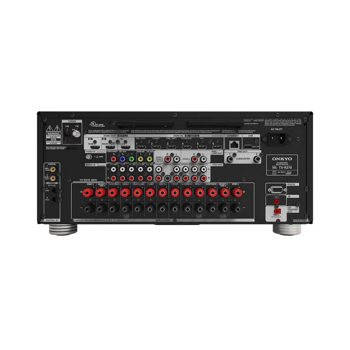Onkyo TX-RZ70 11.2 Channel AV Receiver