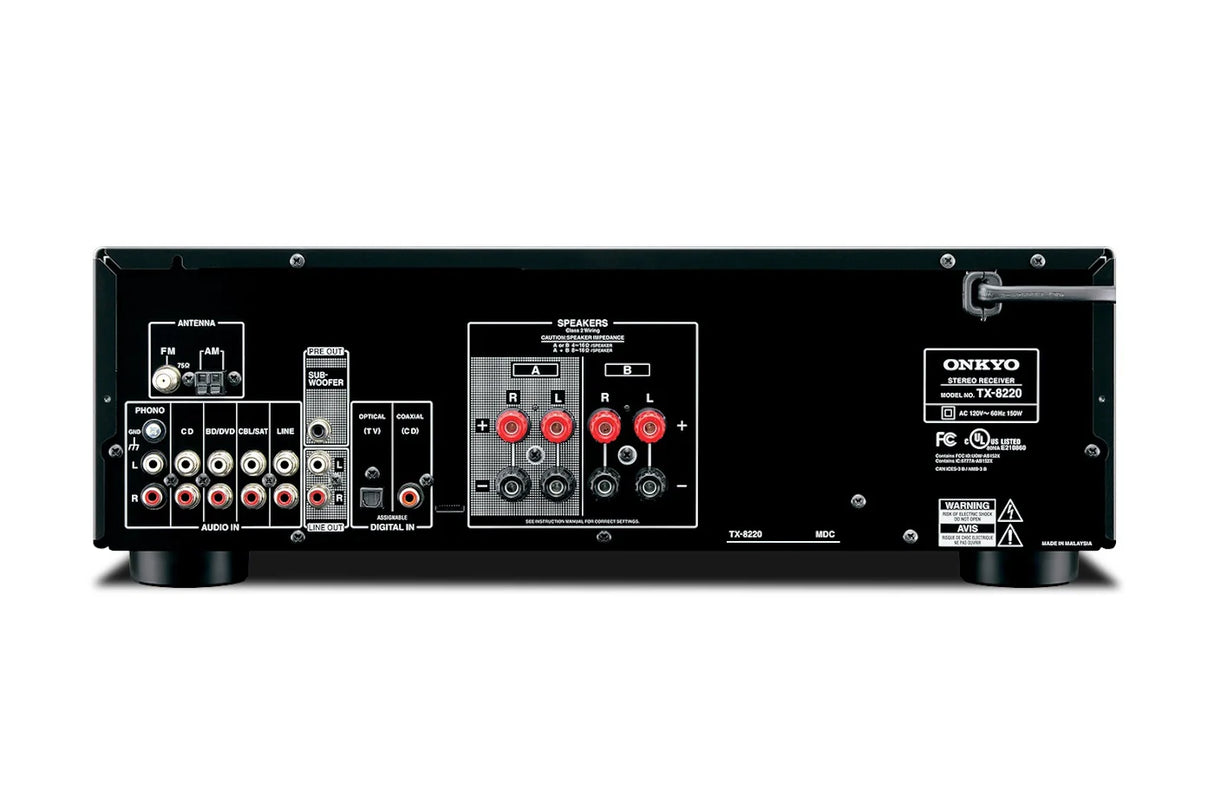 Onkyo TX-8220 2-Channel Stereo Receiver with Built-In Bluetooth