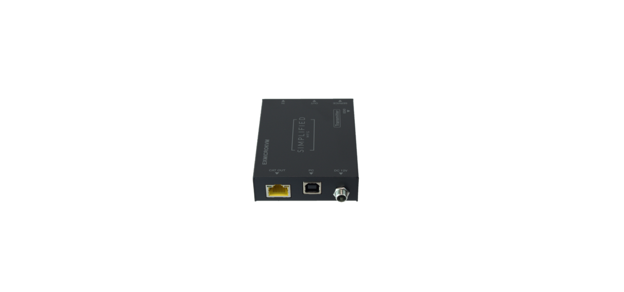 Simplified EXMICROKVM HDMI 2.0b (18Gbps) Category Cable Extender Kit With USB (KVM)