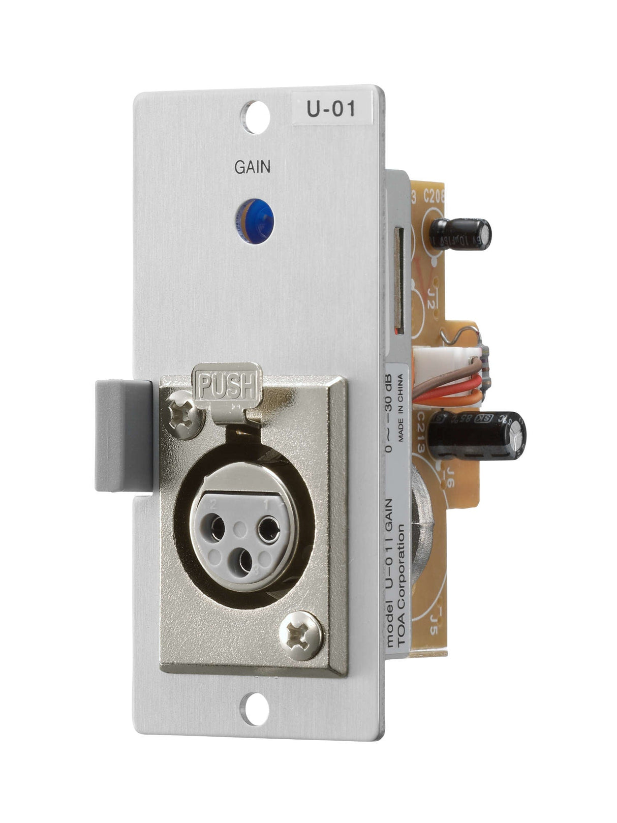 TOA U-01F Line Input Module Unbalanced 220KΩ Female XLR