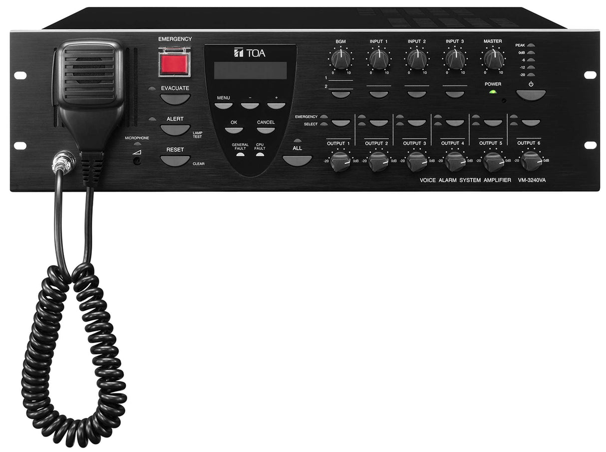TOA VM-3240VA QAM Voice Alarm System Amplifier