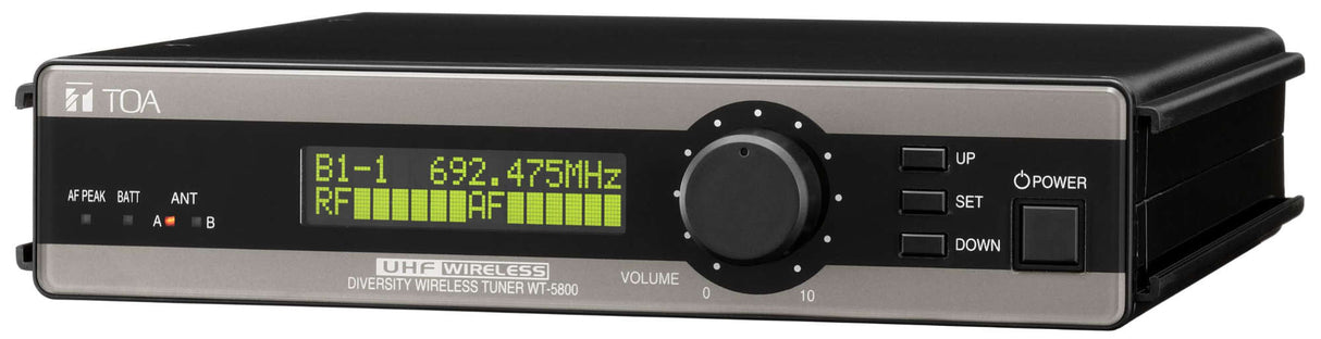 TOA WT-5800-AM RM1 Wireless Receiver True Diversity UHF Frequency Scanner Transmitter Battery Status