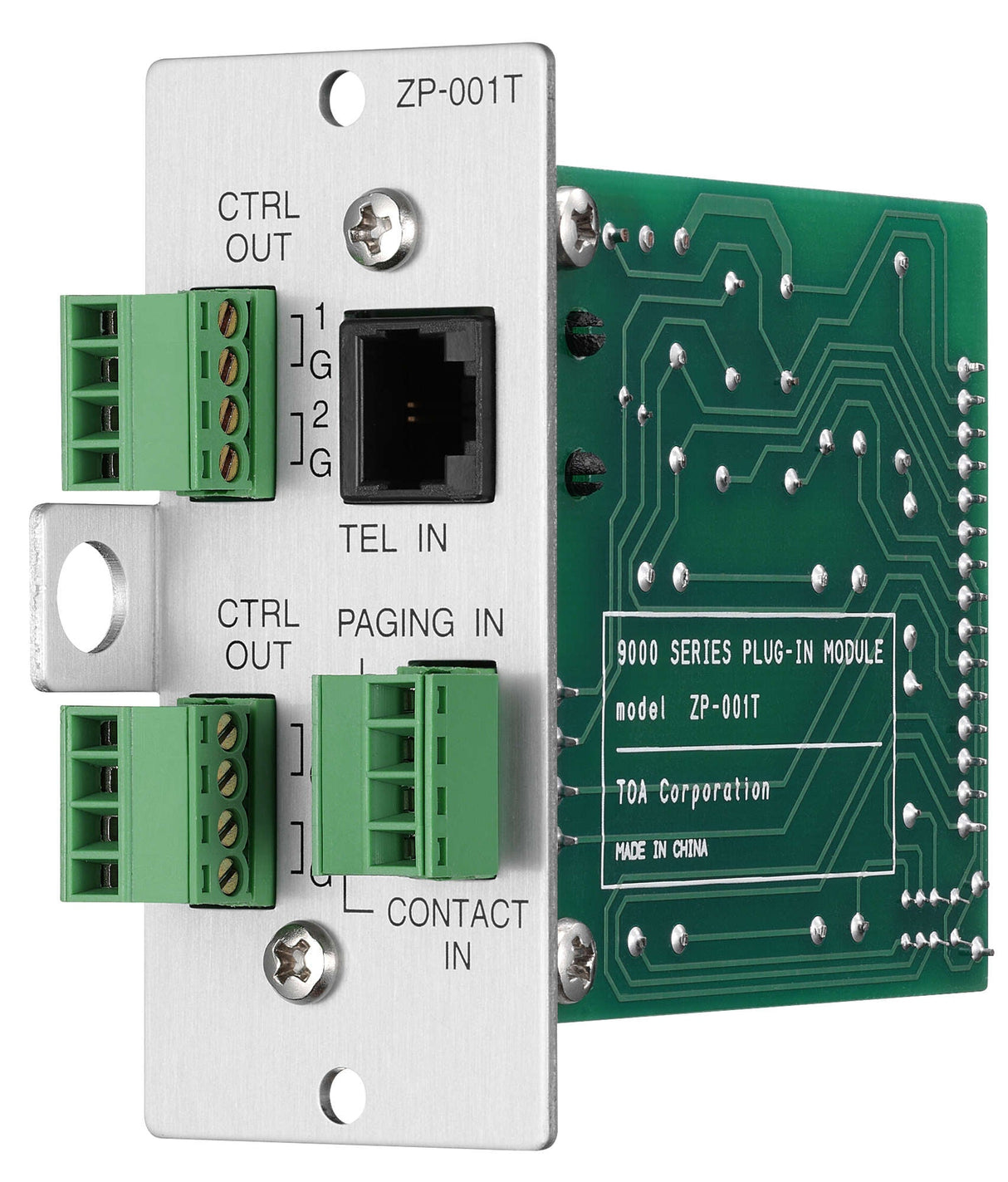 TOA ZP-001T 9000 Series Telephone Zone Paging Module DTMF Access for Up To Eight Zones