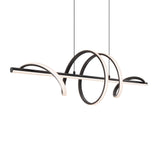DALS BRPD40-CC-BK 40" Horizontal Swirl Pendant, 5CCT - Black