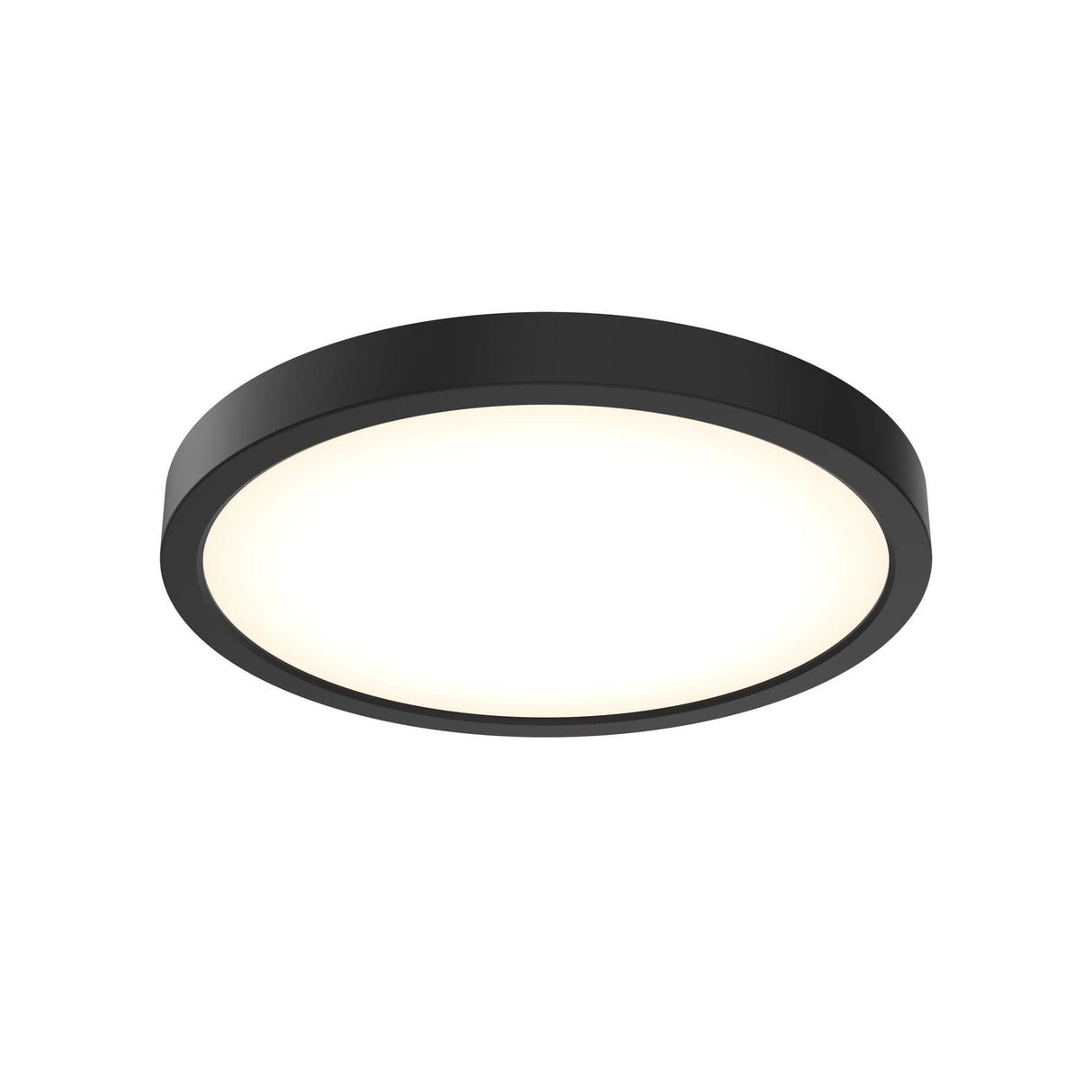 DALS CFLEDR10-CC-V-BK Round Flush Mount, universal 120V-347V, 0-10V dimming