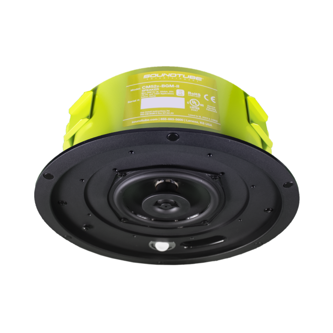 SoundTube CM52s-BGM-II-WH 5.25" In Ceiling Short Can Speaker with white magnetic grill, Each