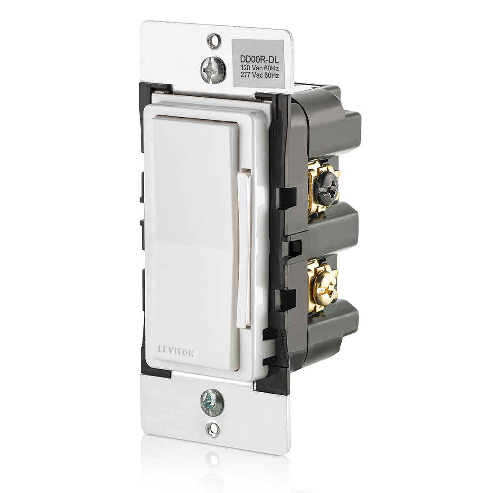 Leviton DD00R-DLZ Decora Smart Dimmer Switch Companion for Multi-Location Dimming with Locator LED, 120/277VAC, 60Hz