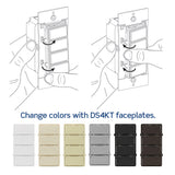 Leviton D2SCS-1BW Decora Smart Scene Controller Switch, Wi-Fi, Neutral Wire Required