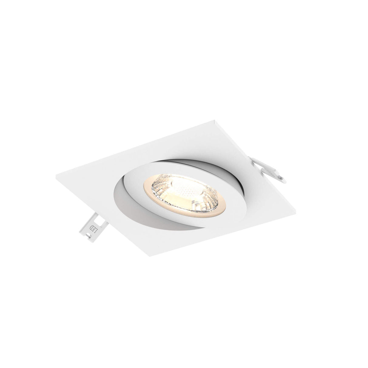 DALS FGM4SQ-CC-V-WH Multi CCT Flat Square LED Recessed Gimbal - universal 120V-347V, 0-10V dimming